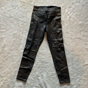 Zyia Distressed Copper Drawstring Luxe leggings